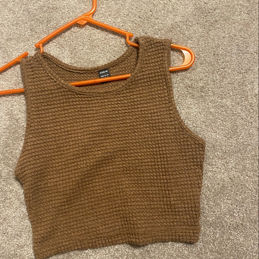 SHEIN knitted crop top